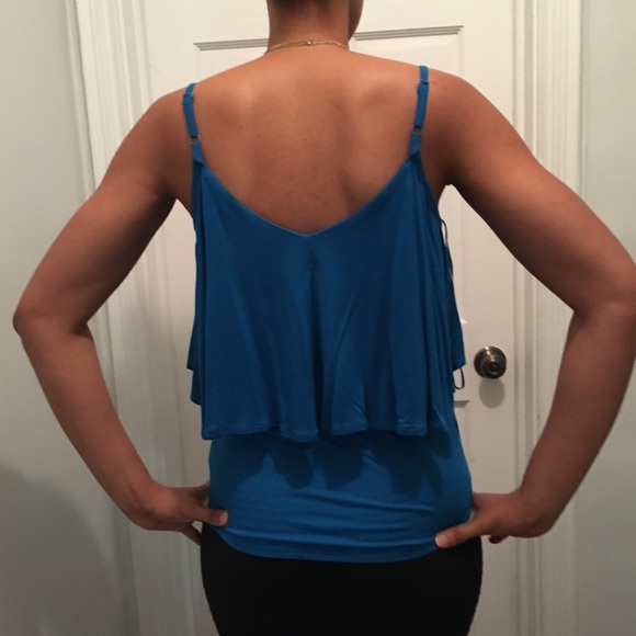 ✨ HP✨ Cold Shoulder Spaghetti-Sleeve Top - Picture 3 of 4